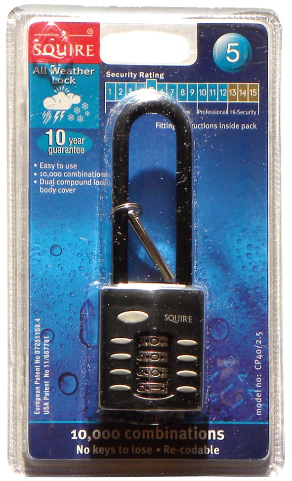 All Weather Combi L/Shackle Padlock (CP40/2.5)
