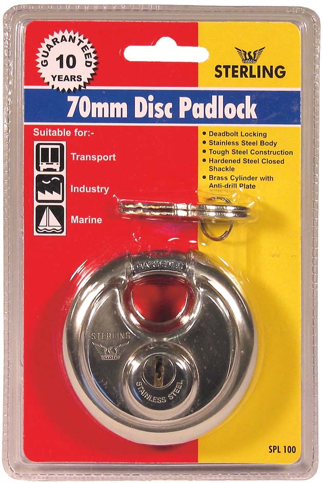 70mm Discus Padlock (BURG) 2170