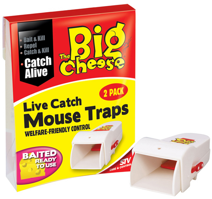STV Live Catch Baited Mouse, PK6