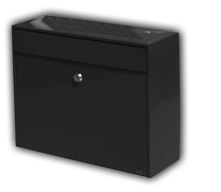 Elegance Black Post Box