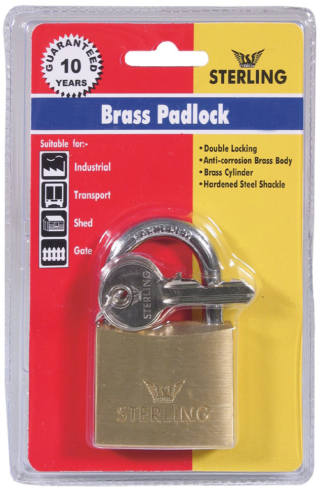 30mm Brass Double Locking Padlock BPL132