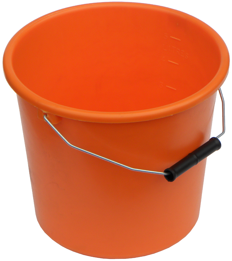 LOWER PRICE 1 1/4 gall Orange Tuff Bucket