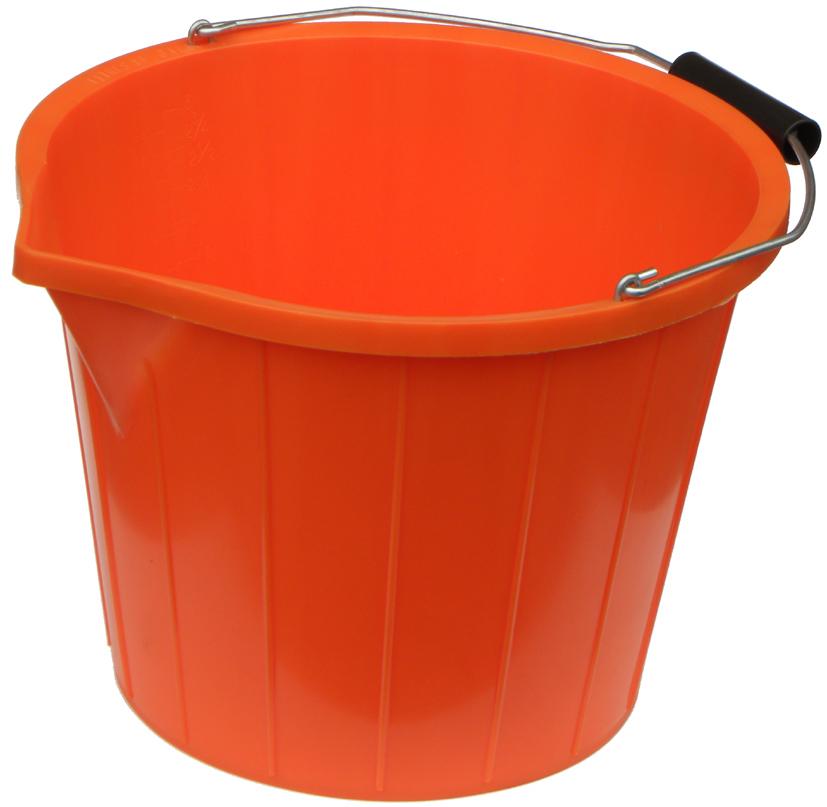 LOWER PRICE 3 Gallon Orange Buffalo Bucket