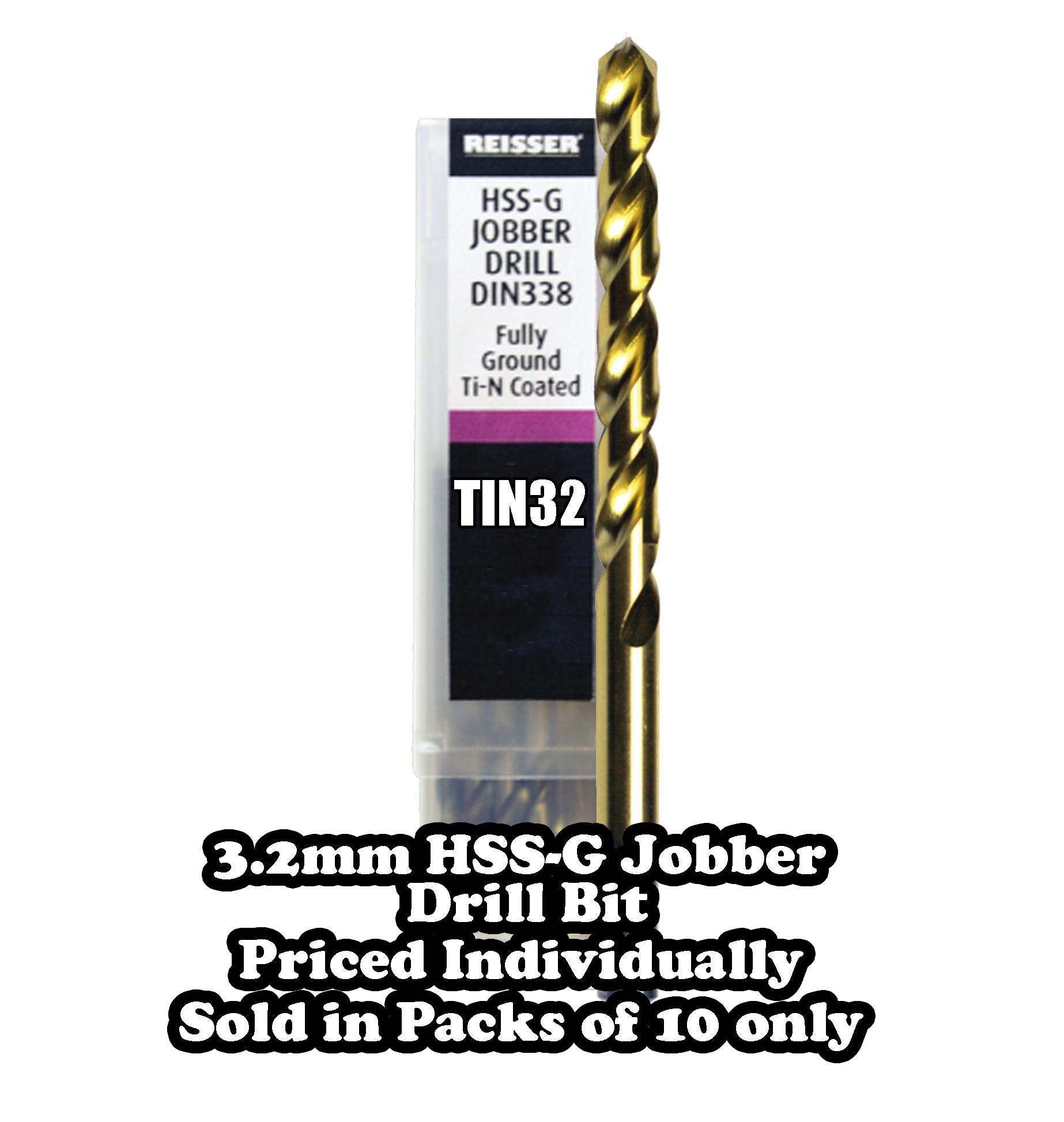 3.2mm  HSS-G Jobber Drill Bit