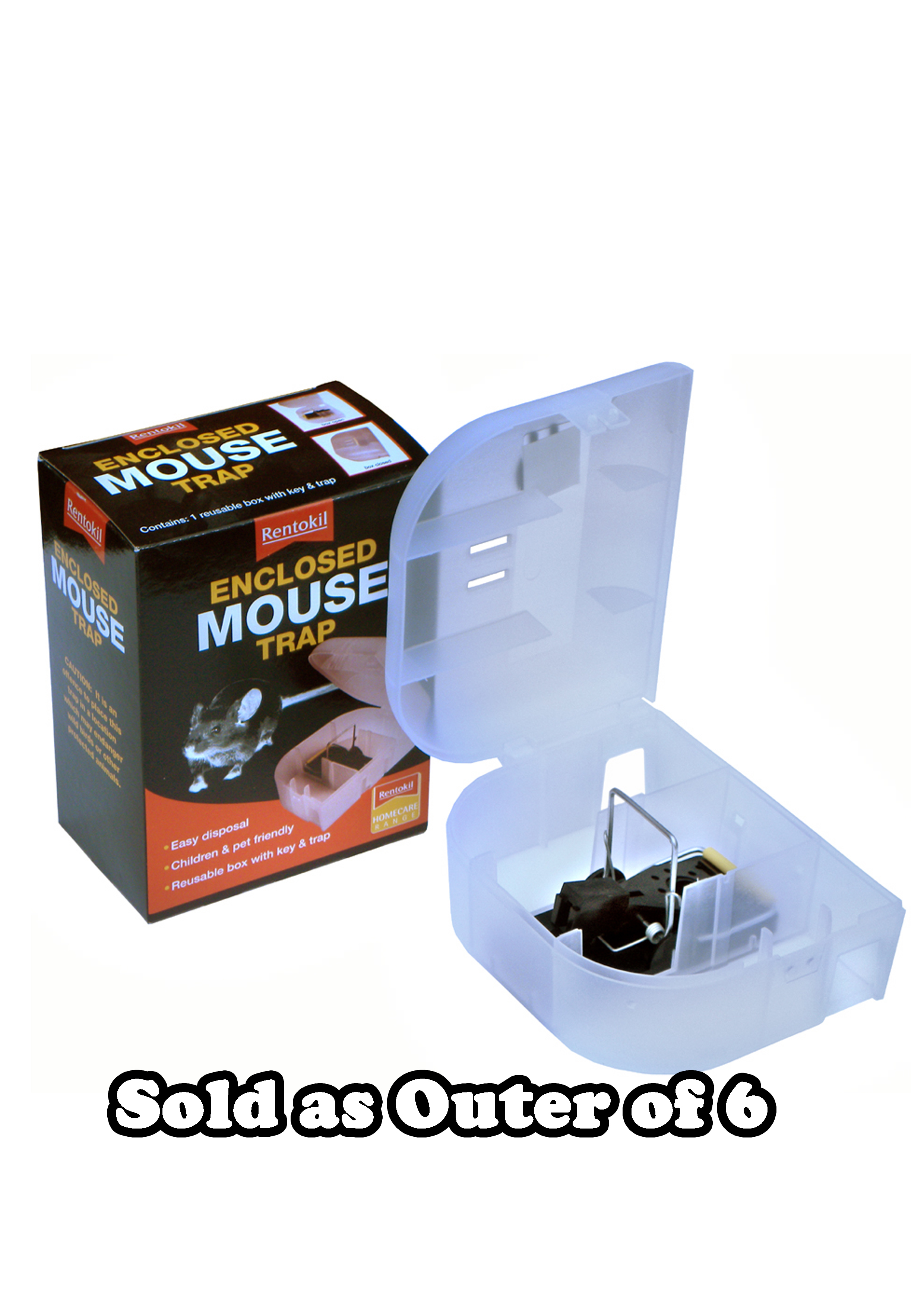 Enclosed Mouse Trap (Pack 6)