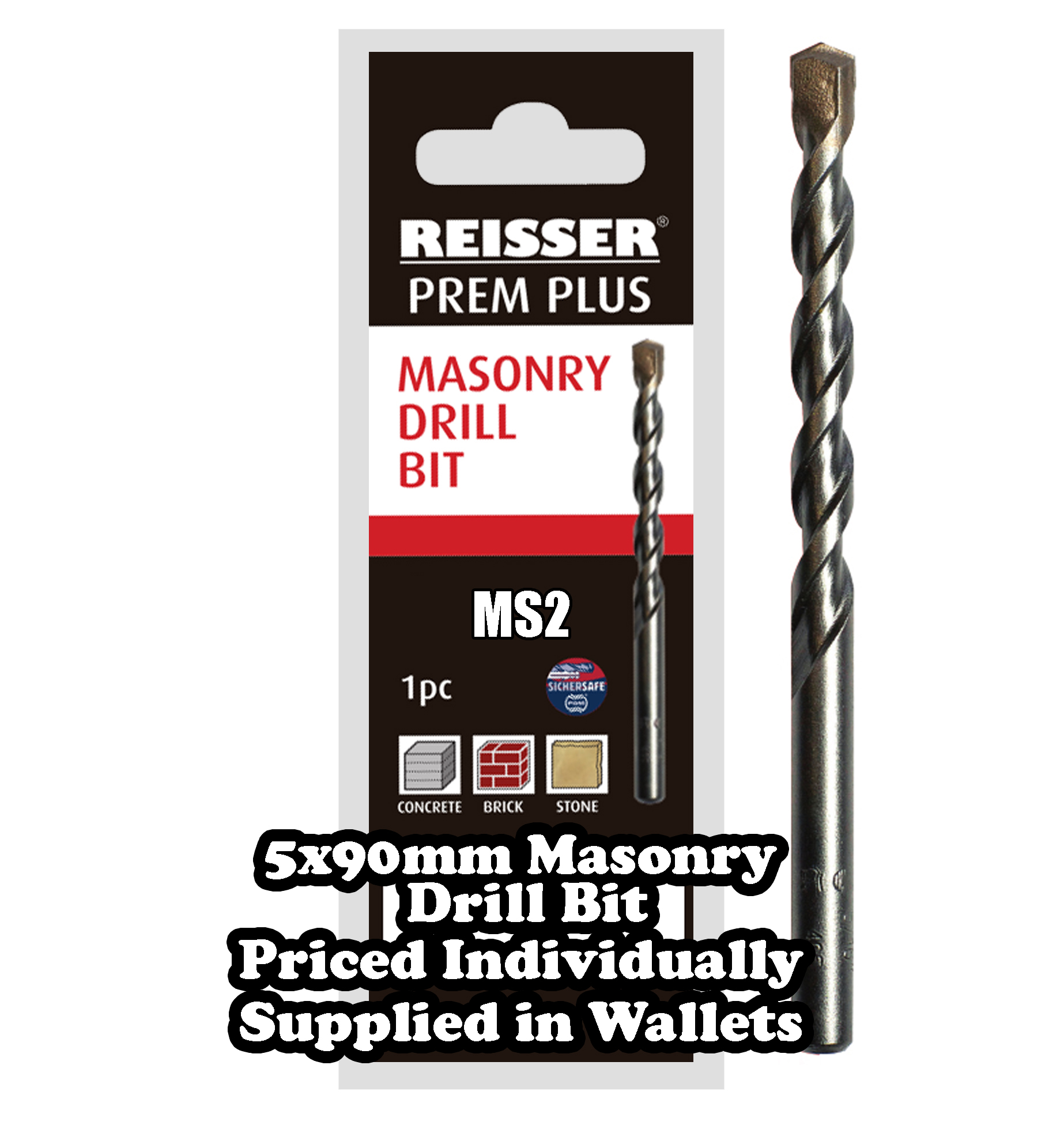 5mm x 90mm  Masonry Drill