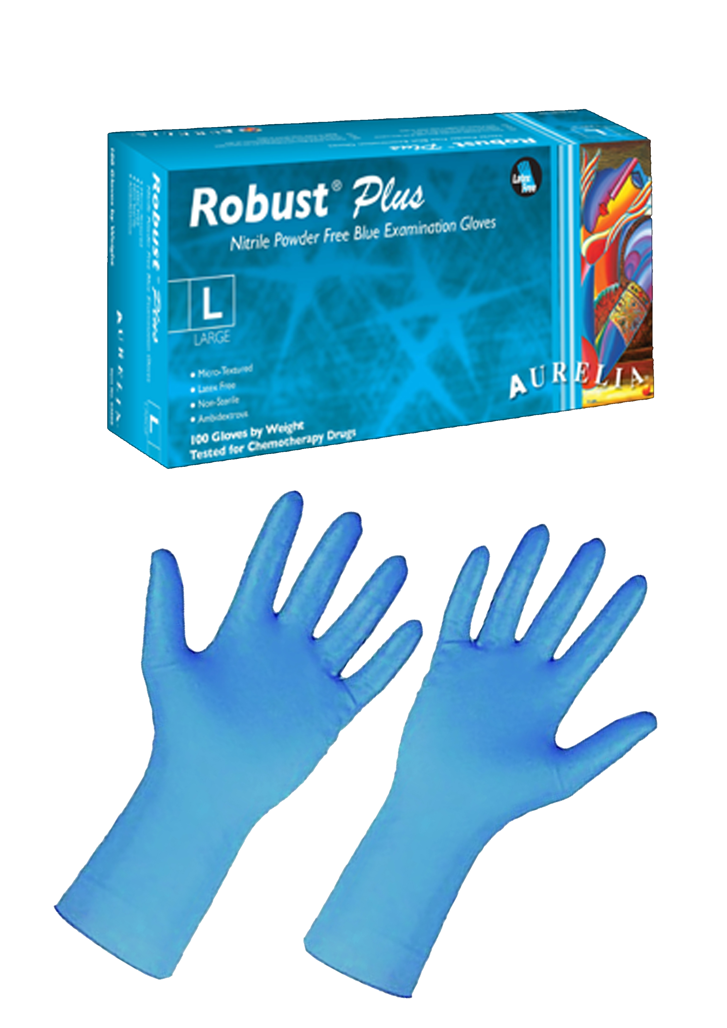 Robust Plus XL Disp Nitrile P/Free Gloves (100)