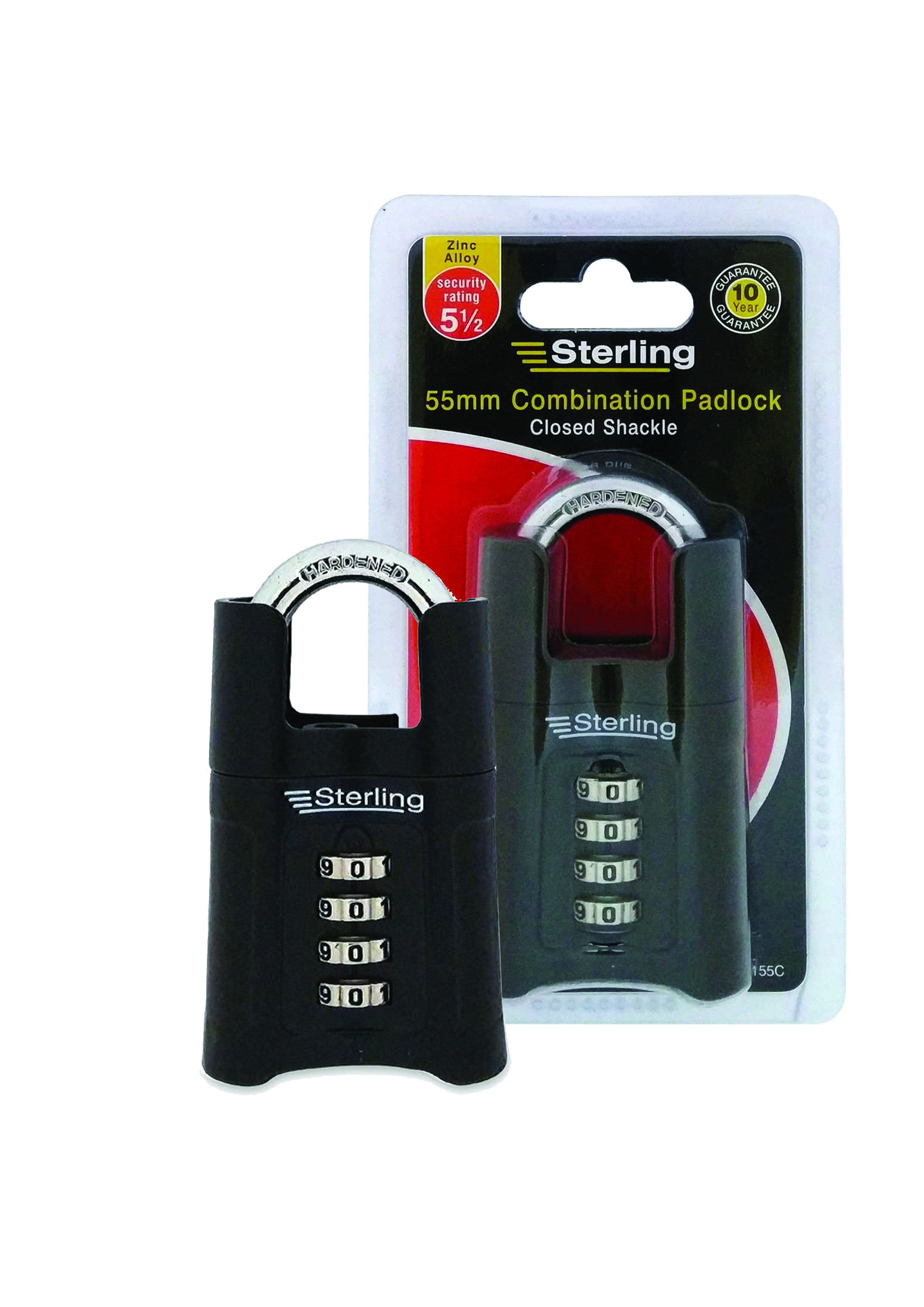 Sterling Comb Lock 55mm C/Shackle CPL155C